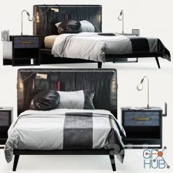 3D model Dark Metal bed by Cilek