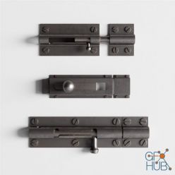 3D model Barrel Bolts for Doors