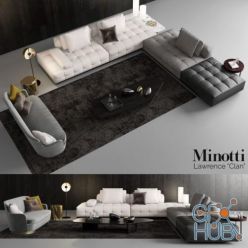 3D model Minotti Lawrence Clan Seating