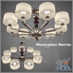 3D model Manhattan Remix 7192 chandelier by Barovier&Toso