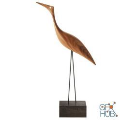 3D model Beak Bird Tall Heron Decoration by Warm Nordic