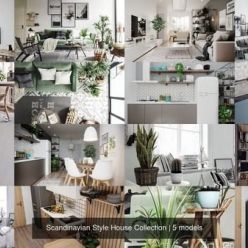 3D model CGTrader – Scandinavian Style House Collection