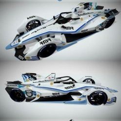 3D model Formula E Gen2 Race Bolid PBR