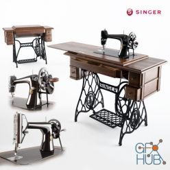3D model Sewing machine SINGER No. 66