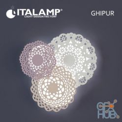 3D model Wall lamp Ghipur by Italamp