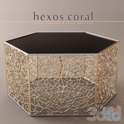 3D model Table Hexos Coral by Thomas Vobrube&Elvin Shirinov