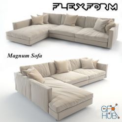 3D model Flexform Magnum Sofa