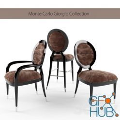 3D model Chair giorgio, monte carlo collection