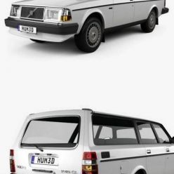 3D model Volvo 245 1984