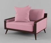 3D model Armchair Boyd Serene Arm