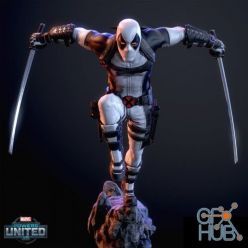 3D model Deadpool - X-Force - Marvel Powers United VR PBR