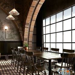 3D model Dining Room Interior Scene 11