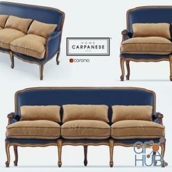 3D model Classic sofa Carpanese 6539