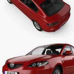 3D model Mazda 3 sedan 2003