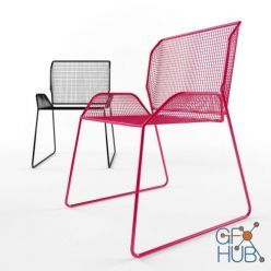 3D model Chair with perforation