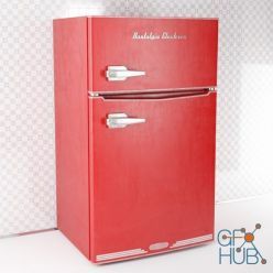 3D model Refrigerator RRF325HNRED Nostalgia Electrics