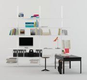 3D model Shelf system and table