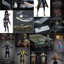 3D model PBR Game 3D-Models Bundle July 2021