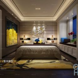 3D model Modern Style Bedroom Interior 16