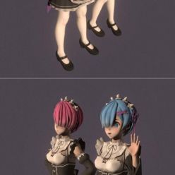 3D model Rem and Ram 01 – 3D Print