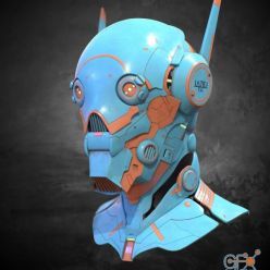 3D model Robot head PBR