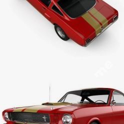 3D model Ford Mustang 350GT 1969