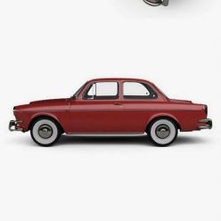 3D model Volkswagen 1500 (Type 3) notchback 1961