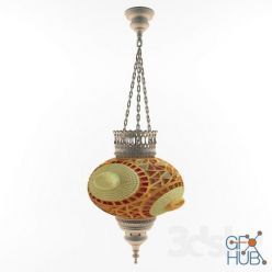 3D model Arabic lamp 02
