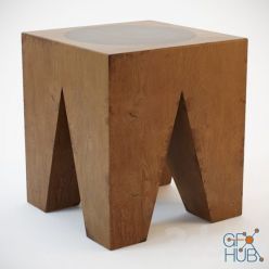 3D model Stool wood