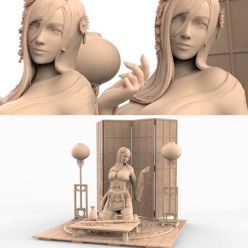 3D model Tifa - Final fantasy 7 Kimono version – 3D Print