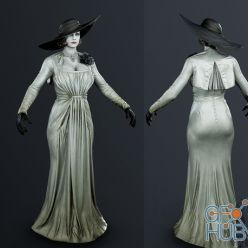 3D model Resident Evil 8 – Alcina Dimitrescu fbx