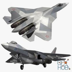 3D model PAK FA Su-57
