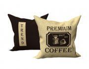 3D model Pillows with coffee print