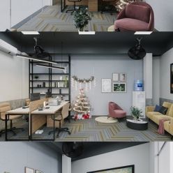 3D model Christmas Office Room By TuanHoan