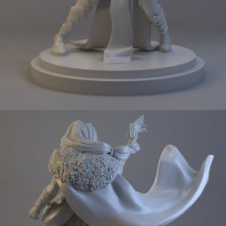 3D model Gna Norse Goddess