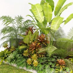 3D model Palm Composition