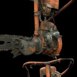 3D model USSR Chainsaw Druzhba PBR