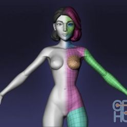 3D model CGTrader – Female cartoon base mesh 3D model