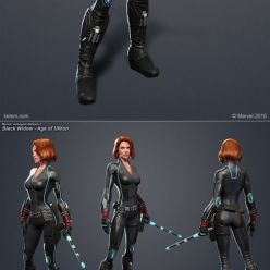 3D model NBlack Widow - Age of Ultron – 3D Print