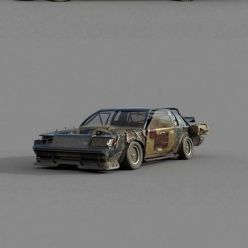 3D model Zombie Car Drifter