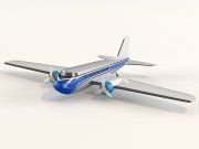 3D model Vintage airplane toy