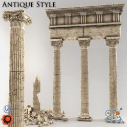 3D model Arch in antique style