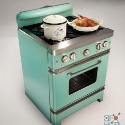 3D model Retro Cooker PBR