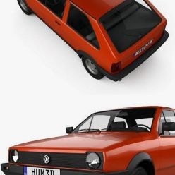 3D model Volkswagen Polo coupe 1990
