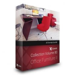 3D model CGAxis Models Volume 80 Office Furniture II
