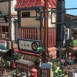 3D model Little Tokyo (FBX)
