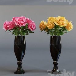 3D model Four Bouquet of Roses