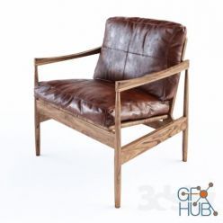 3D model Lounge armchair Dan Form Hermes