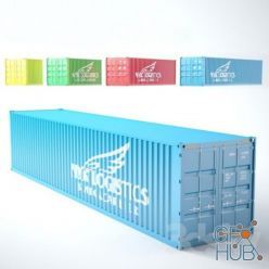 3D model Standard marine containers