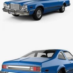 3D model Plymouth Volare coupe 1977